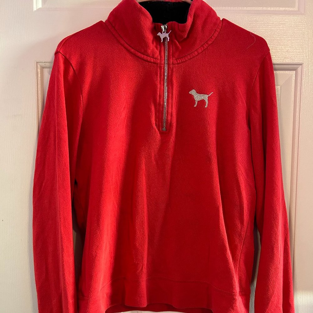 Red victorias secret halfzip
